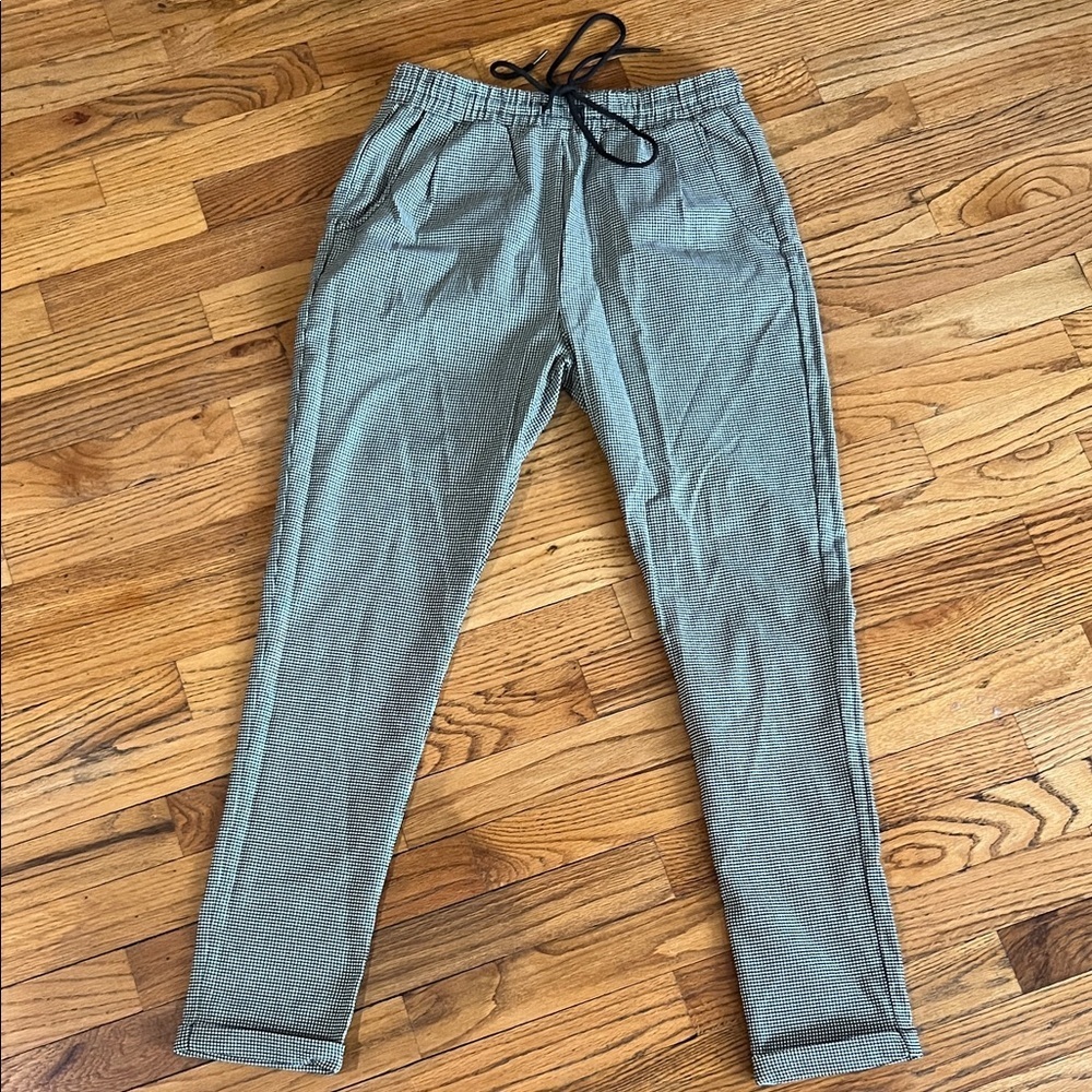 Shinestar Grey Check Drawstring Pants